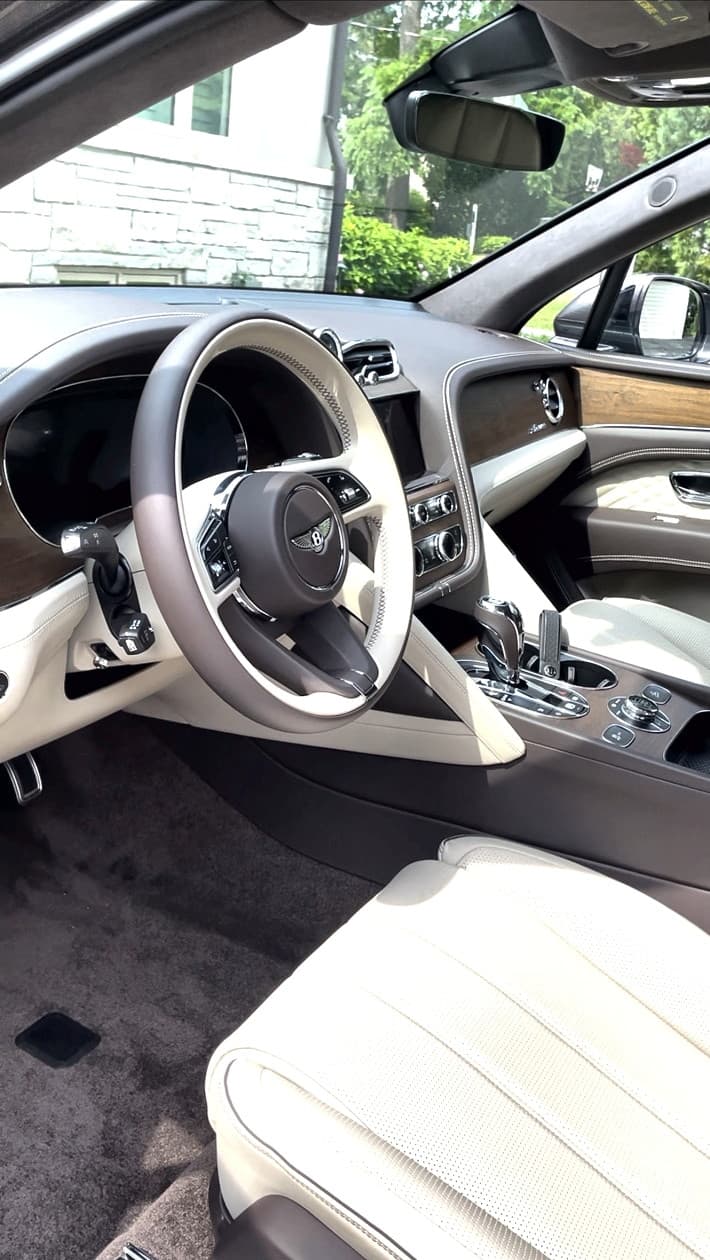 Bentley Bentayga front interior after detailing
